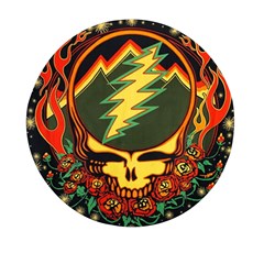 Grateful Dead Scarlet Fire Mini Round Pill Box by Perong