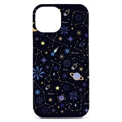 Starry Night  Space Constellations  Stars  Galaxy  Universe Graphic  Illustration Iphone 15 Plus Black Uv Print Pc Hardshell Case by Grandong