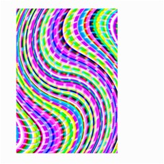 Neon Trippy Swirls Twirls Design Large Garden Flag (two Sides) by Salmanaz77