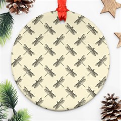 Dragonfy Insect Pattern Ornament (round) by Maspions