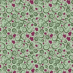 Swirls Foliage Leaves Green Play Mat (square) by Maspions