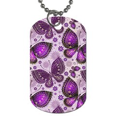 Butterflies Butterfly Insect Animal Nature Dog Tag (two Sides) by Maspions