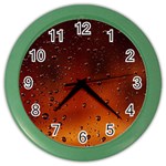 Water Drops, Lui, Amazing Color Wall Clock Front