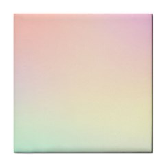 Rainbow Pastel, Purple, Gradient, Light, Led, Pink, Simple Tile Coaster by kyorashop23