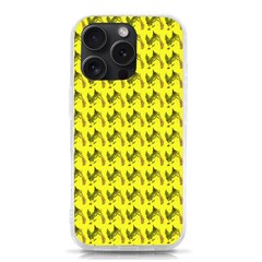 Fern Pattern 2 Yellow Iphone 15 Pro Tpu Uv Print Case by snowwhitegirl