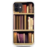 Books Bookshelves Office Fantasy Background Artwork Book Cover Apothecary Book Nook Literature Libra iPhone 12/12 Pro TPU UV Print Case Front