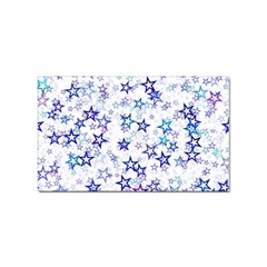 Christmas Stars Background Sticker (rectangular) by Posterlux