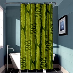 Fern Texture Nature Leaves Shower Curtain 36  X 72  (stall)  by Posterlux