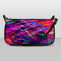 Wave Lines Pattern Abstract Shoulder Clutch Bag by anzea