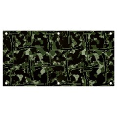 Hunting Motif Camouflage Pattern Print Bk Banner And Sign 4  X 2  by dflcprintsclothing