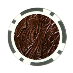 Chocolate Texture, Dark Chocolate Background Poker Chip Card Guard by kyorashop23