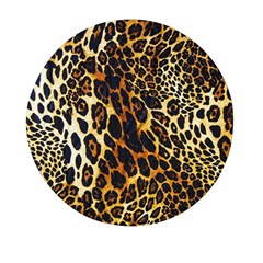 Leopard Skin Texture, Macro, Brown Mini Round Pill Box (pack Of 3) by kyorashop23