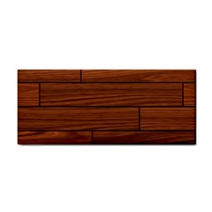 Seamless Wooden Planks Brown Wooden Background Hand Towel by kyorashop23