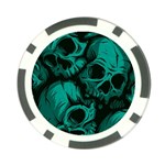 Skulls Poker Chip Card Guard Back