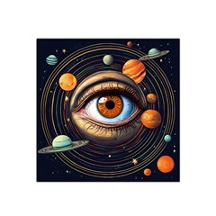 Eye Of The Universe (ai) Satin Bandana Scarf 22  X 22  by dflcprintsclothing