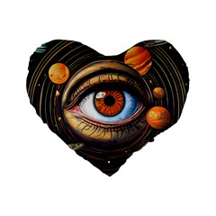 Eye Of The Universe (ai) Standard 16  Premium Heart Shape Cushions by dflcprintsclothing