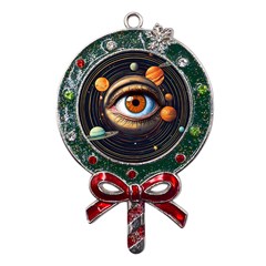 Eye Of The Universe (ai) Metal X mas Lollipop With Crystal Ornament by dflcprintsclothing