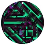 Beamed UV Print Acrylic Ornament Round Front