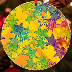 Star Homepage Abstract Uv Print Acrylic Ornament Round by anzea