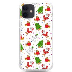 Christmas Pattern  Trees Santa Iphone 12/12 Pro Tpu Uv Print Case by Maspions