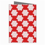 Christmas Snowflakes Background Pattern Greeting Card Right