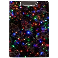 Christmas Lights A4 Acrylic Clipboard by Apen