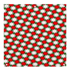 Christmas Star Red Green Banner And Sign 4  X 4  by anzea