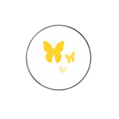 Yellow Butterfly Animals Fly Hat Clip Ball Marker by anzea