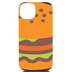 Hamburger Iphone 14 Black Uv Print Case by anzea