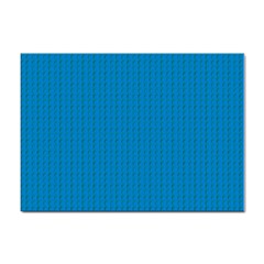 Blue Lego Texture Macro, Blue Dots Background, Lego Sticker A4 (10 Pack) by kyorashop23