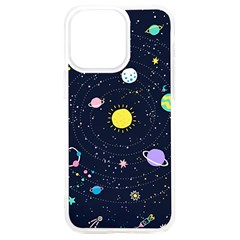 Aesthetic Outer Space Cartoon Art Iphone 15 Plus Tpu Uv Print Case by Bedest