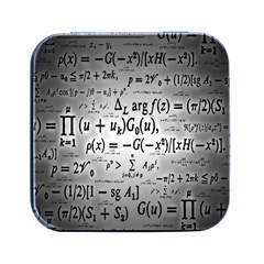 Math Formula Square Metal Box (black) by Bedest