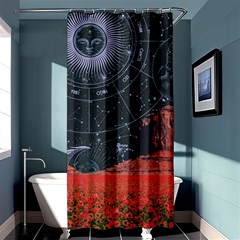 Astrology Surreal Surrealism Trippy Visual Art Shower Curtain 36  X 72  (stall)  by Bedest