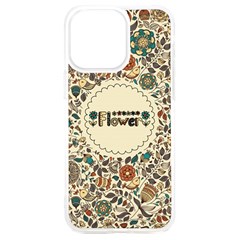 Seamless Pattern With Flower Birds Iphone 15 Plus Tpu Uv Print Case by Bedest