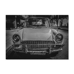 Classic Style Car Parked At Urban Street Sticker A4 (10 Pack) by dflcprintsclothing