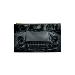 Classic Style Car Parked At Urban Street Cosmetic Bag (small) by dflcprintsclothing