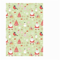 Christmas Pattern, Christmas Tree, Santa Large Garden Flag (two Sides) by kyorashop23