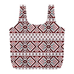 Ukrainian Folk Seamless Pattern Ornament Full Print Recycle Bag (l) by Bedest