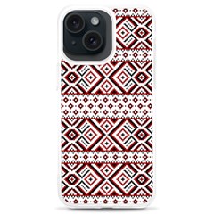 Ukrainian Folk Seamless Pattern Ornament Iphone 15 Plus Tpu Uv Print Case by Bedest