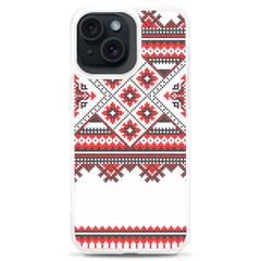 Retro Knitting Patterns Seamless Iphone 15 Plus Tpu Uv Print Case by Bedest