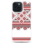 Retro Knitting Patterns Seamless iPhone 15 Plus TPU UV Print Case Front