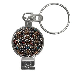 Pearls And Stones Nail Clippers Key Chain by dedoma