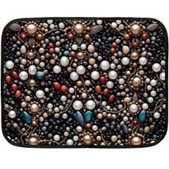 Pearls And Stones Two Sides Fleece Blanket (mini) by dedoma