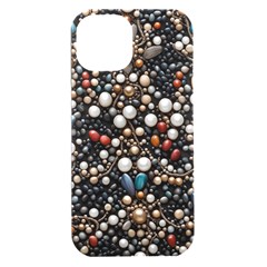 Pearls And Stones Iphone 15 Plus Black Uv Print Pc Hardshell Case by dedoma