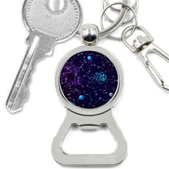 Realistic Night Sky Poster With Constellations Bottle Opener Key Chain by Ket1n9