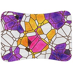 Architecture Glass Abstract Pattern Velour Seat Head Rest Cushion by Bedest