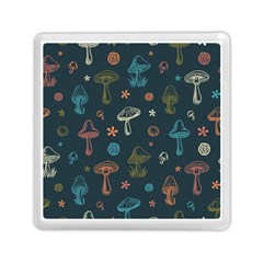 Whimsical Mushrooms Pattern Memory Card Reader (square) by Drawde