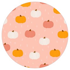 Pumpkin Pattern Halloween 20240926 160345 0000 Round Trivet by Safari