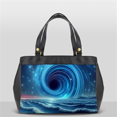 Astral Waveform Fantasy Oversize Office Handbag (2 Sides) by Grandong