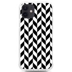 Black And White Pattern iPhone 12/12 Pro TPU UV Print Case Front